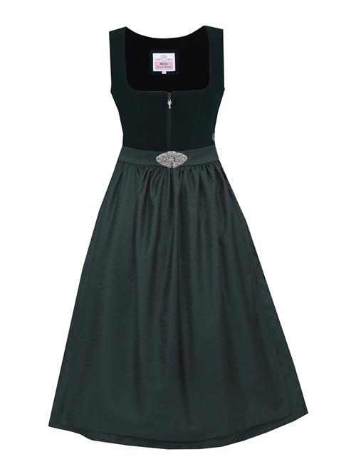 MARJO Dirndl 'Grafling'  mørkegrøn / sølv