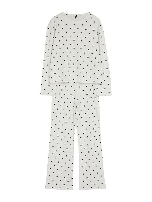 Trendyol Pyjamas  ecru / sort