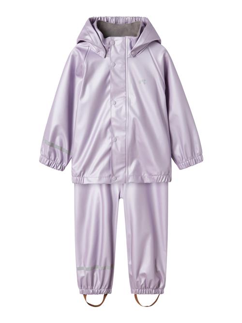 NAME IT Regntøj Dry10 Metallic Misty Lilac