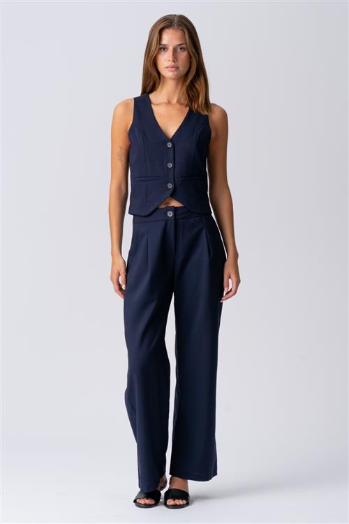 Natalie Vest og Bukser (Navy) - Pakketilbud - Default Title - TEESHOPPEN