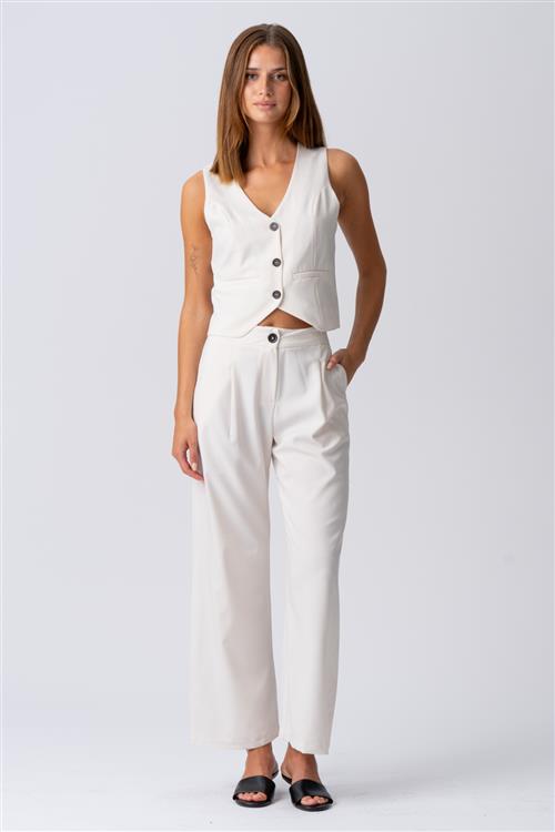 Natalie Vest og Bukser (Lyse Beige) - Pakketilbud - Default Title - TEESHOPPEN