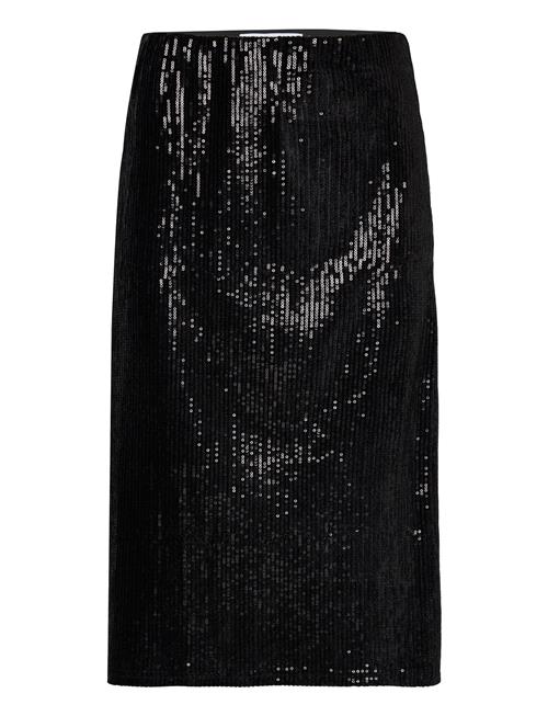 Msholli Sequin Midi Skirt Minus Black