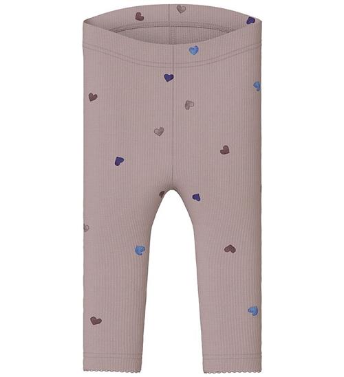 Name It Leggings - Rib - Noos - NbfNutti - Burnished Lilac