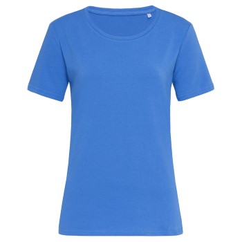 Stedman Claire Relaxed Women Crew Neck Blå ringspundet bomuld X-Small Dame