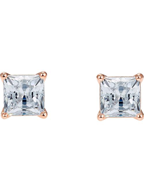 Swarovski Øreringe 'Attract'  rosa guld / transparent