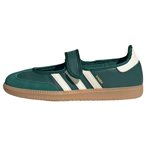 ADIDAS ORIGINALS Ballerinasko med rem 'Samba'  smaragd / hvid