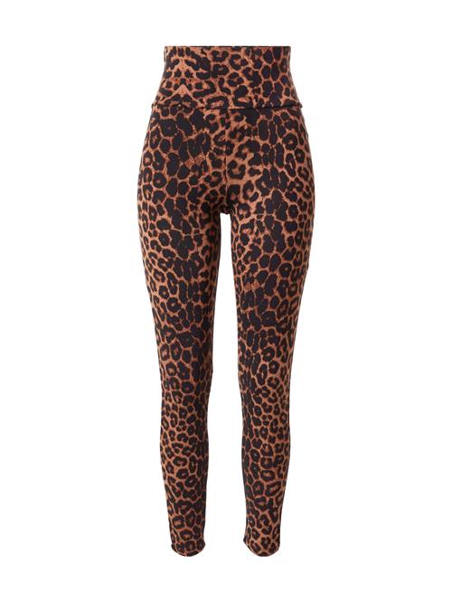ABOUT YOU Leggings 'Connie'  kastaniebrun / lysebrun / sort