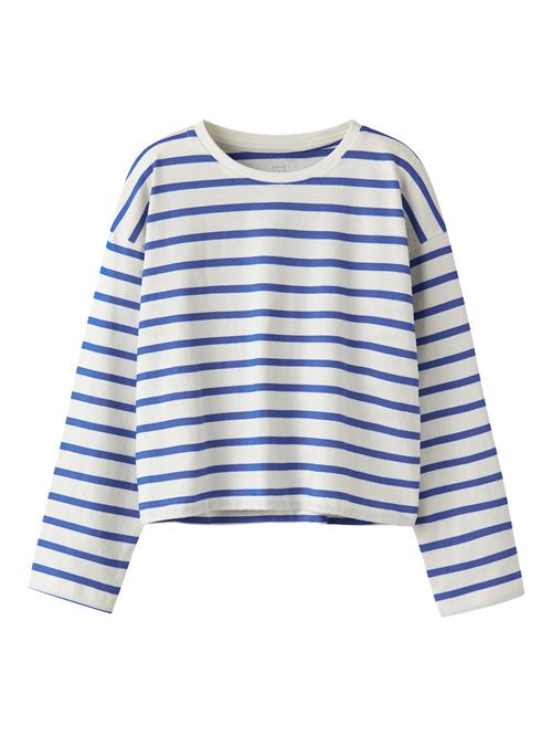 NAME IT Kort Bluse Vita Cloud Dancer Amparo Blue Stripe