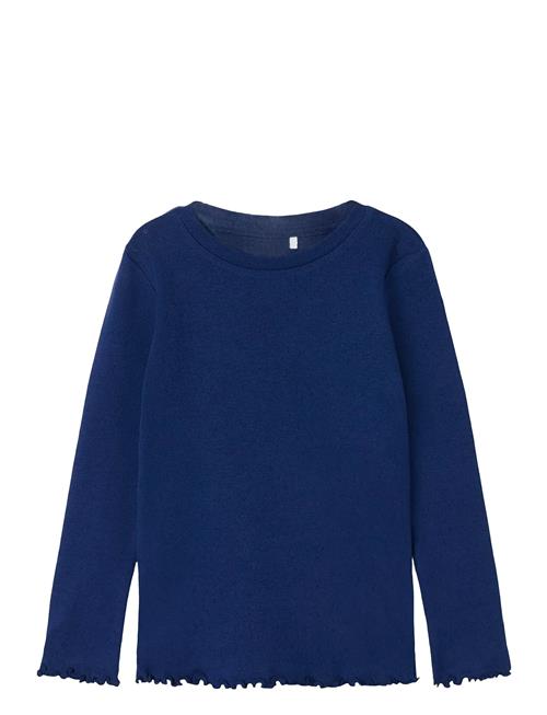Nmfnimisa Ls Slim Top Name It Blue