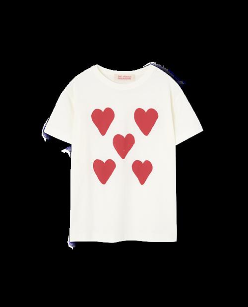 The Animals Observatory Rooster T-shirt Raw White  Raw White 4y  Hvid  4 år  Unisex