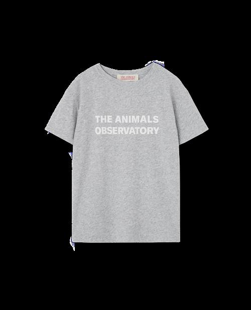 The Animals Observatory Orion T-shirt Medium Grey Heather  Medium Grey Heather 4y  Grå  4 år  Unisex