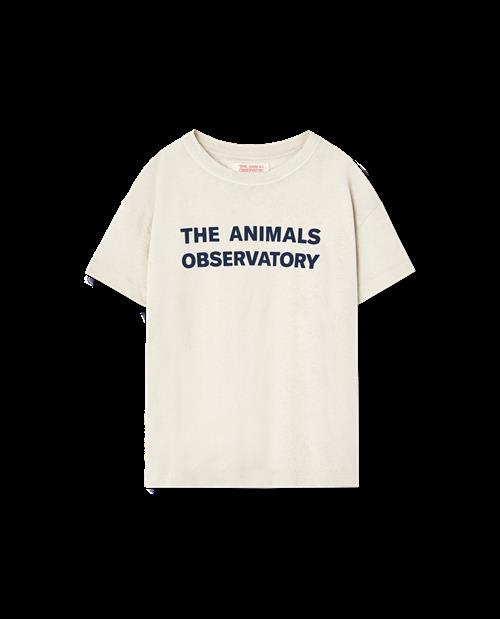 The Animals Observatory Orion T-shirt Raw White  Raw White 8y  Hvid  8 år  Unisex