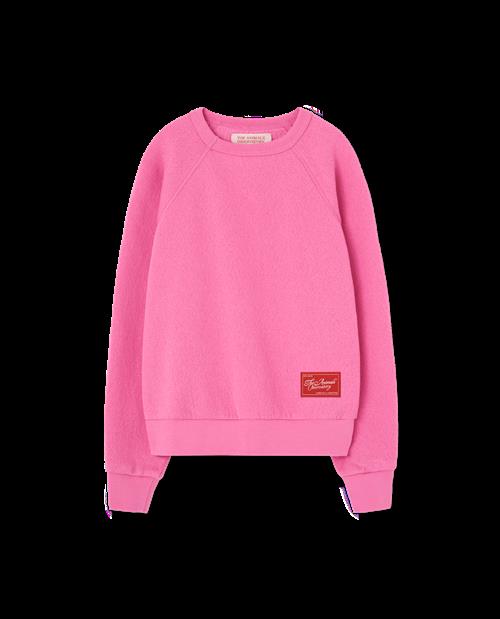 The Animals Observatory Shark Sweatshirt Bright Pink  Bright Pink 4y  Lyserød  4 år  Unisex