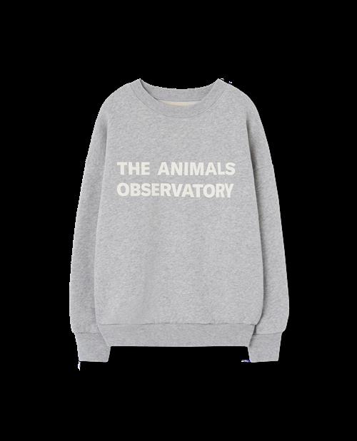 The Animals Observatory Leo Sweatshirt Medium Grey Heather  Medium Grey Heather 4y  Grå  4 år  Unisex