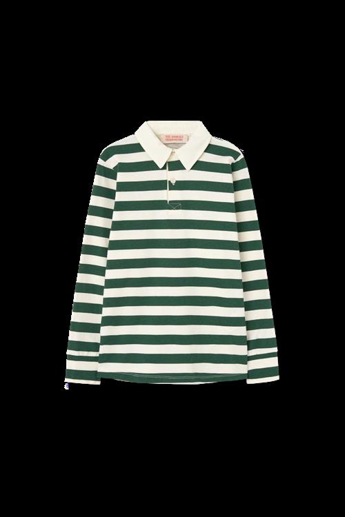 The Animals Observatory Eel Poloshirt Green  Green 4y  Grøn  4 år  Unisex