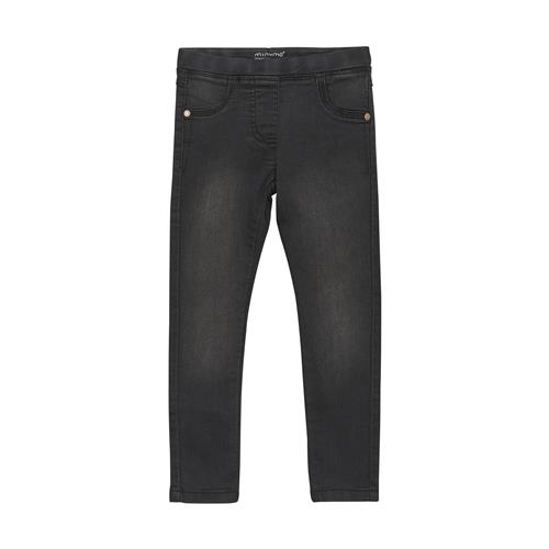 Minymo Stretchy Slim Fit Jeggings Grey Black  116 cm    116 cm  kvinde