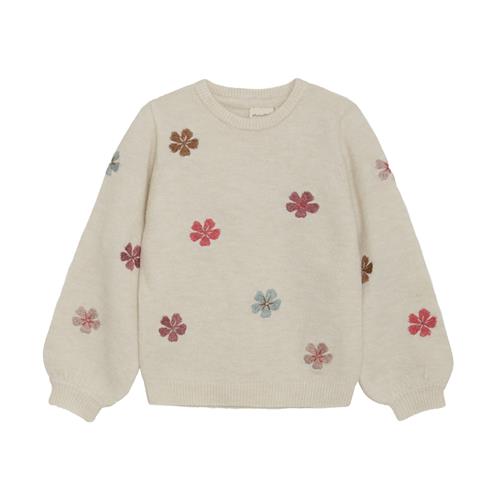 Minymo Strikket Sweater Sandshell  104cm    104 cm  kvinde