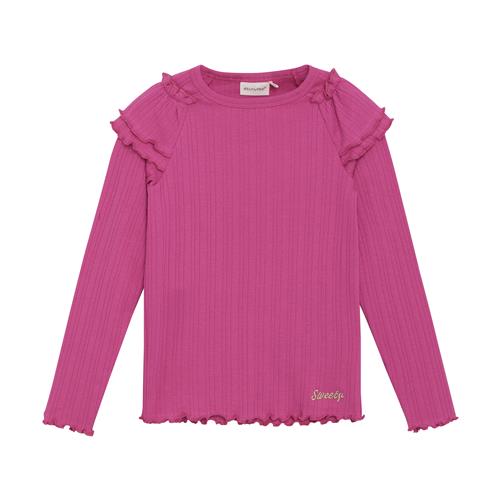 Minymo Langærmet T-shirt Fuchsia Fedora  134 cm    134 cm  kvinde