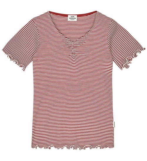 Mads Nørgaard T-shirt - Stripe Tiki - Winery/Vanilla Ice