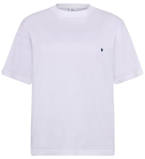 Grunt T-shirt - GrCatel - Hvid m. Blå