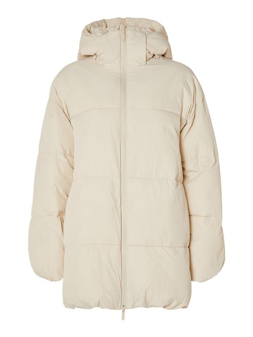 SELECTED Vinterjakke 'Fraya'  creme