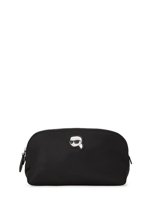 Se Karl Lagerfeld Kosmetiktaske 'Ikonik'  sort / hvid ved About You