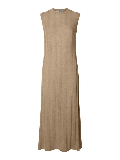 SELECTED Strikkjole 'Hanna'  mørkebeige