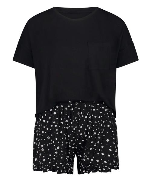 Hunkemöller Shorty  sort / hvid