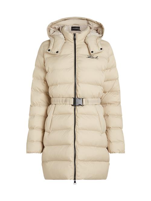 Karl Lagerfeld Vinterjakke  beige / sort