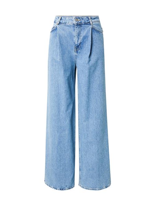 SELECTED Jeans med lægfolder  lyseblå