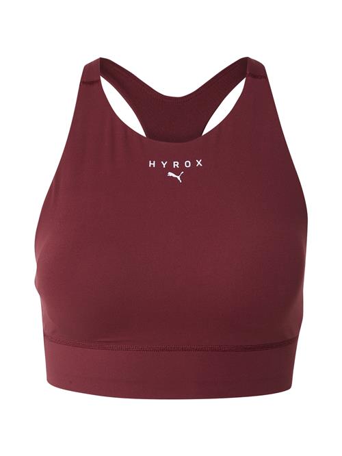 PUMA Sports-BH 'Puma x Hyrox Shapeluxe'  vinrød / hvid