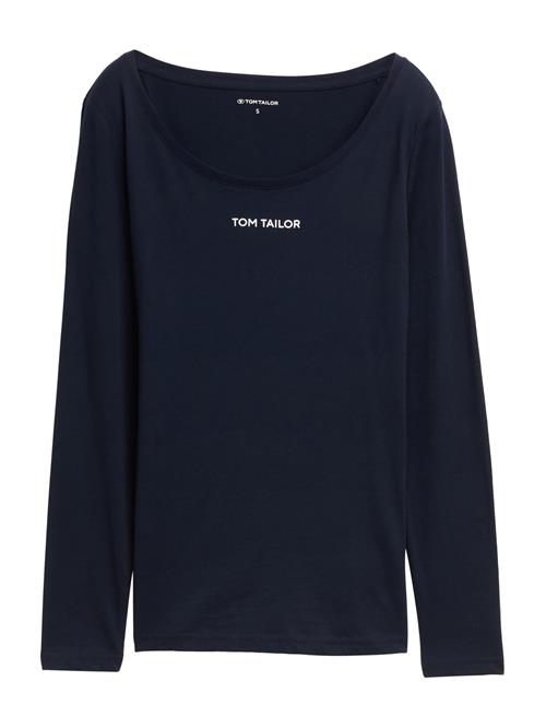 TOM TAILOR Shirts  mørkeblå / hvid