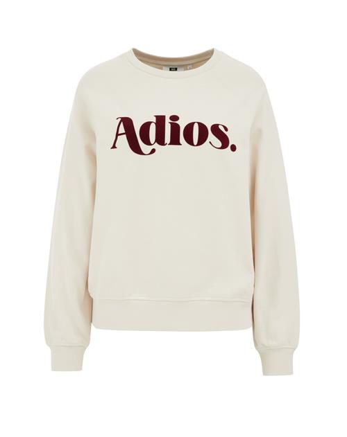 Se WE Fashion Sweatshirt  mørkerød / naturhvid ved About You