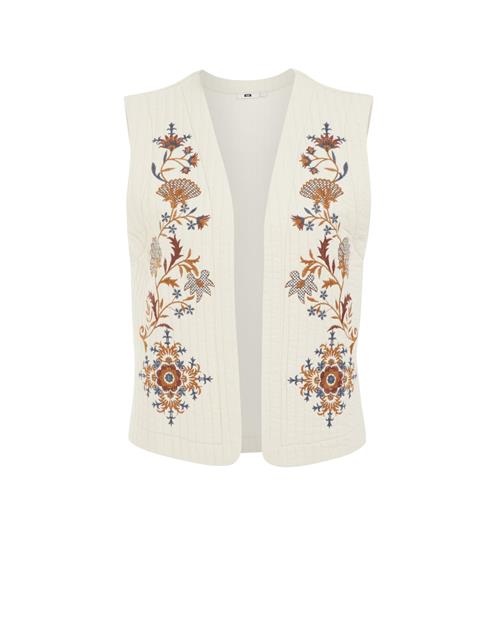 WE Fashion Vest  blandingsfarvet / naturhvid