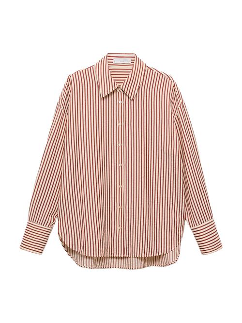 MANGO Bluse 'SAL'  lysebeige / mørkeorange
