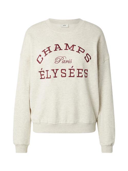 JDY Sweatshirt 'JDYMESA'  ecru / mørkerød