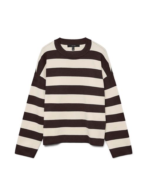 VERO MODA Pullover  lysebeige / mørkebrun