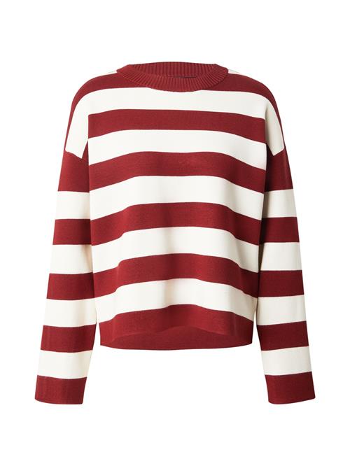 VERO MODA Pullover 'VMSilje'  creme / rød