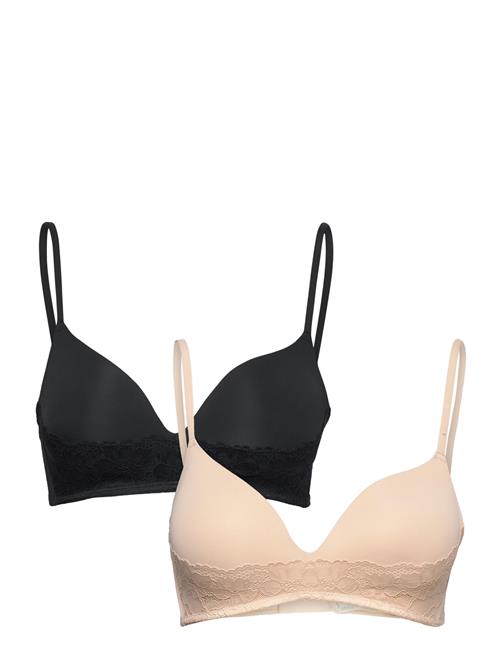 Se Fili/Lace-2Pp Light Padded Soft Bra Dorina Beige ved Booztlet