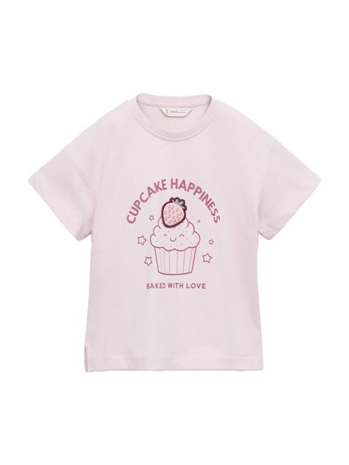 MANGO KIDS Bluser & t-shirts 'FOOD'  lysegrøn / lilla / lyserød / mørk pink