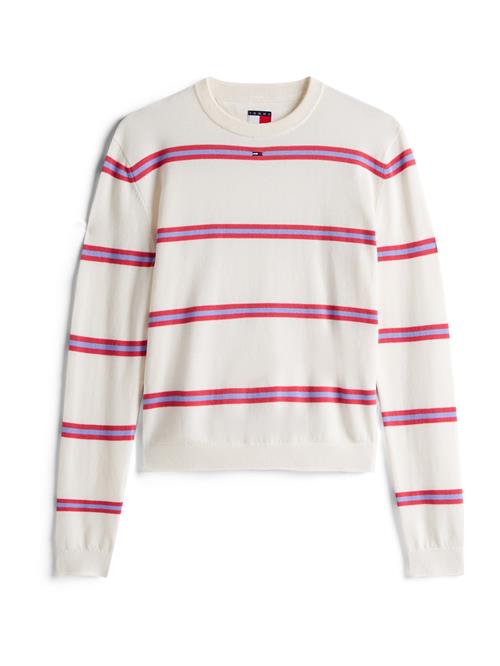 Tommy Jeans Pullover 'Essential'  navy / lavendel / hindbær / hvid
