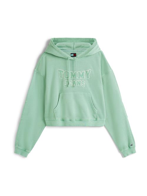 Tommy Jeans Sweatshirt 'VARSITY'  mint / hvid