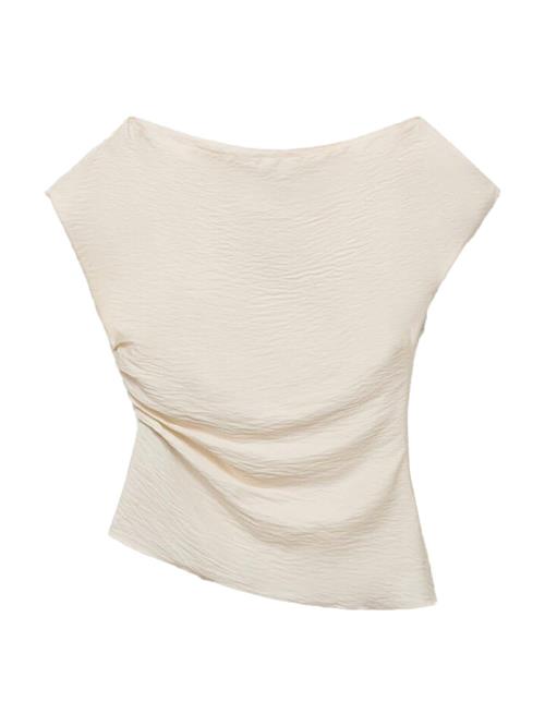 MANGO Bluse 'MANTA'  naturhvid