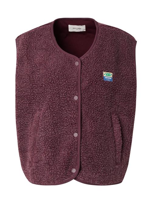 AMERICAN VINTAGE Vest 'Hoktown'  burgunder