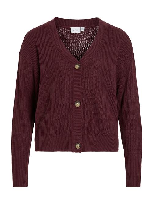 VILA Cardigan 'VIAVELINE'  aubergine