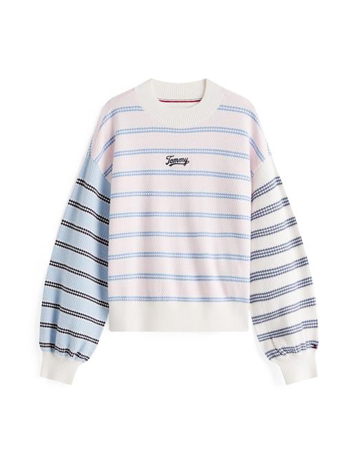 TOMMY HILFIGER Pullover  lyseblå / sort / hvid