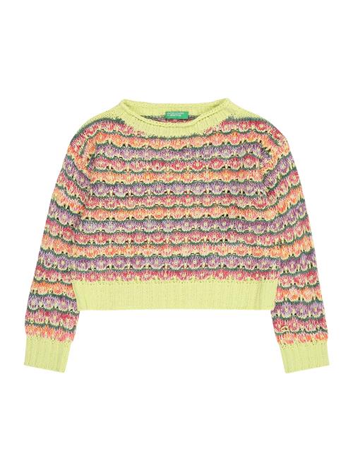 UNITED COLORS OF BENETTON Pullover  grøn / lime / lilla / orange