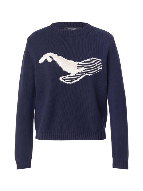 Weekend Max Mara Pullover 'NESPOLA'  beige / navy / hvid
