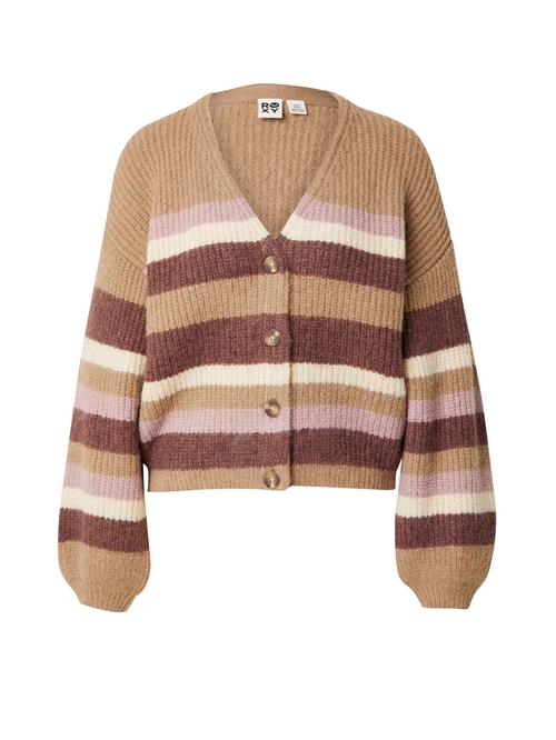 ROXY Cardigan 'MARBLE TILES'  beige / brun / mørkebrun / lyserød