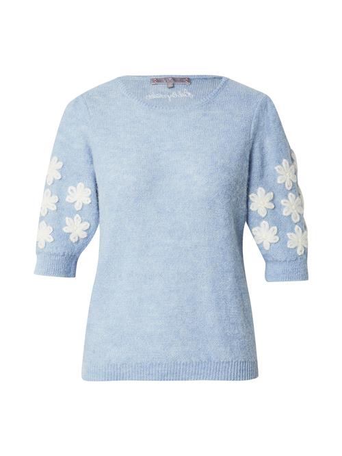 LIEBLINGSSTÜCK Pullover 'ZerdaliL'  lyseblå / hvid